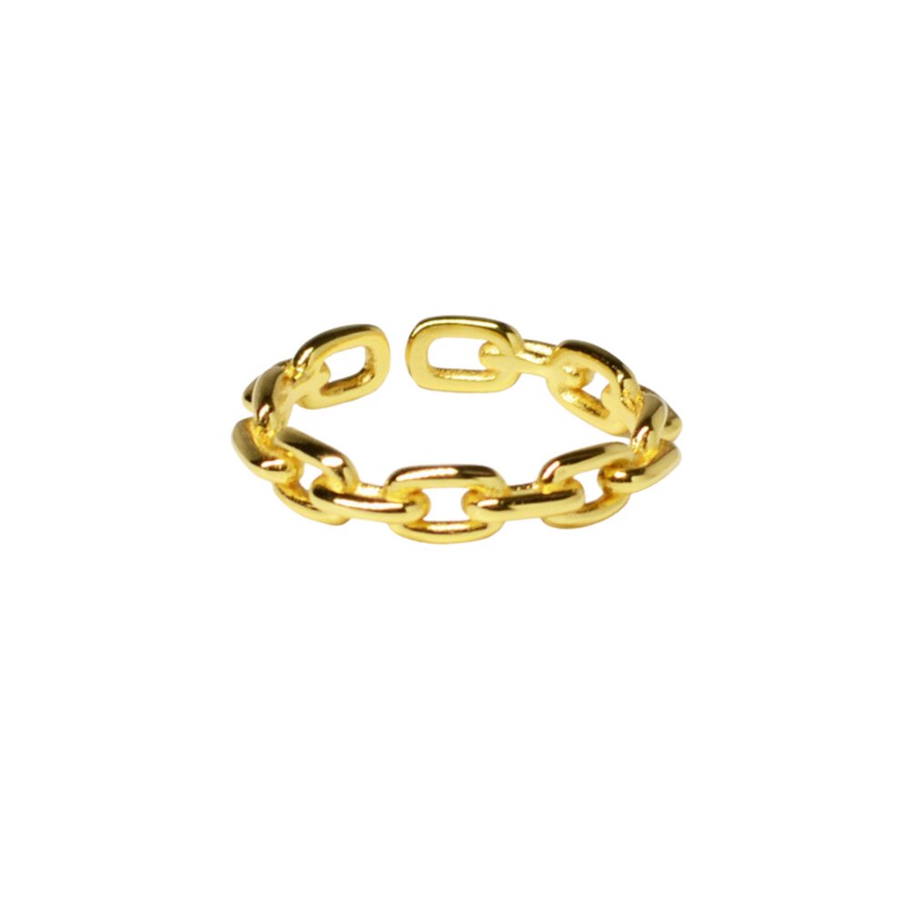 Linked Band Ring - Gold