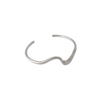 Wave Stackable Bangle | Silver