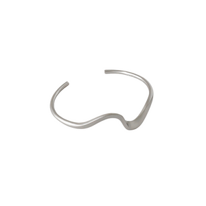 
            
                Load image into Gallery viewer, Wave Stackable Bangle | Silver
            
        