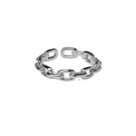 Linked Band Ring - Silver