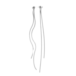 Ripple Duster Earrings | Silver