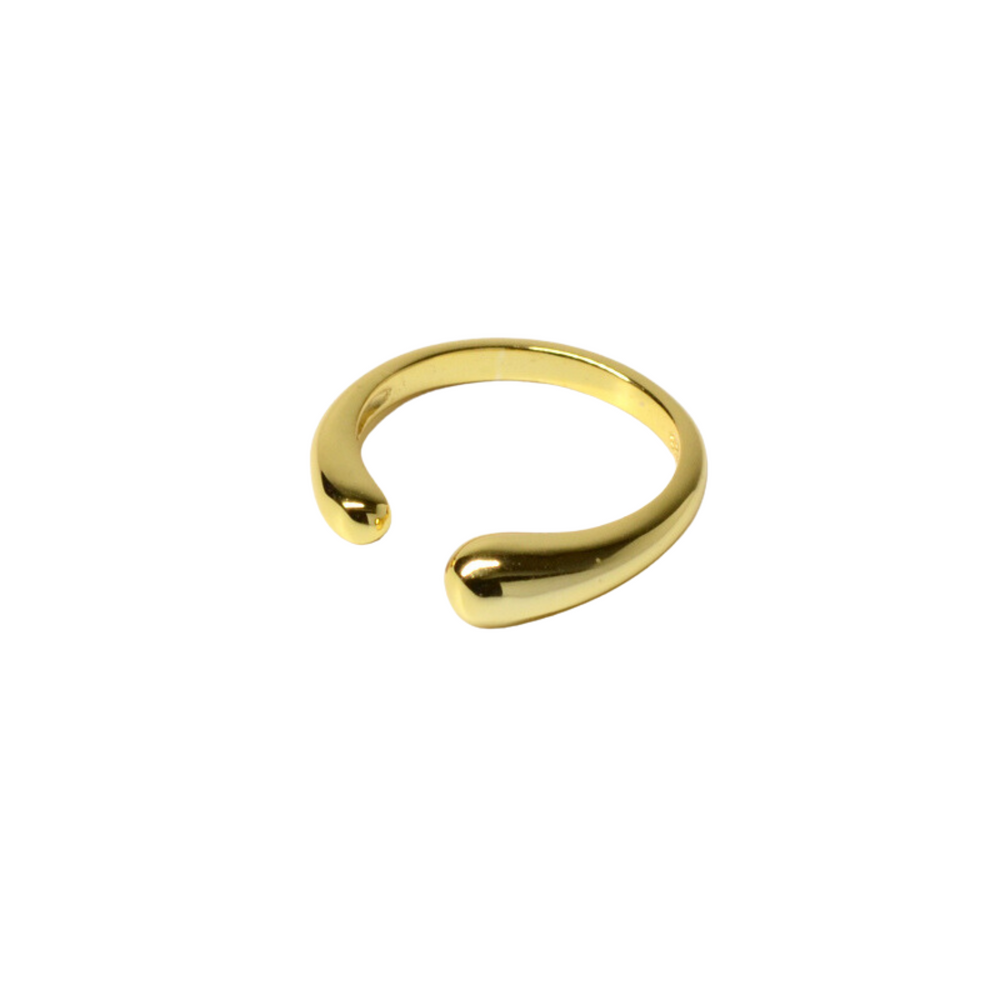 Double Droplet Ring - Gold