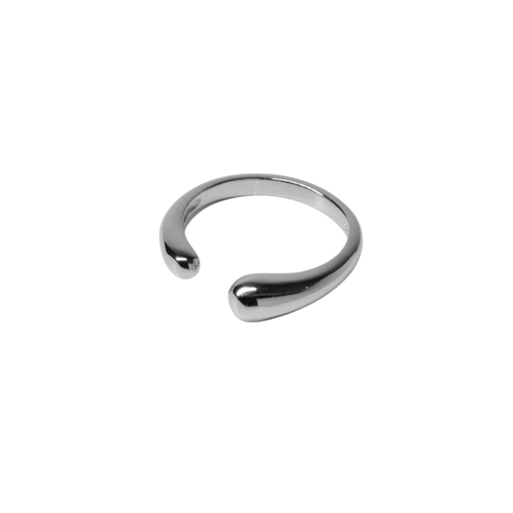 Double Droplet Ring - Silver