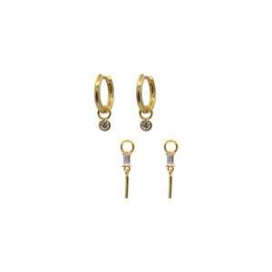 
            
                Load image into Gallery viewer, Basic Earring Charm Duo Set
            
        
