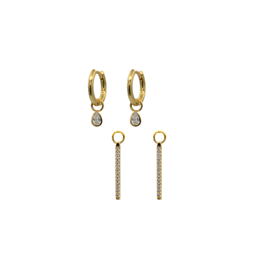 
            
                Load image into Gallery viewer, Icicle Earring Charm Duo Set
            
        