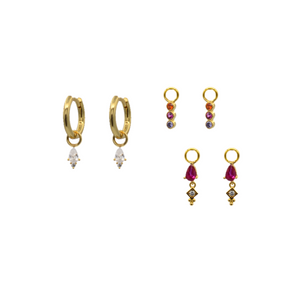 
            
                Load image into Gallery viewer, Holiday Spirit Earring Charm Trio Set
            
        