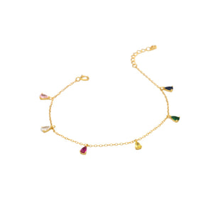 
            
                Load image into Gallery viewer, Dangling Candy Chain Bracelet - Gold
            
        