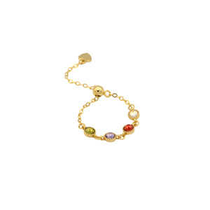 Candy link Chain Ring - Gold