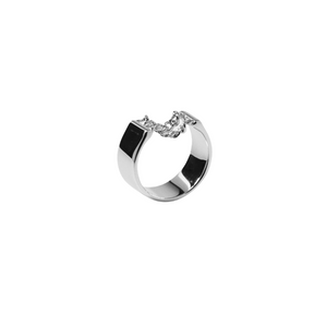
            
                Load image into Gallery viewer, Double Link Ring | Silver
            
        