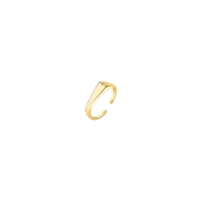 
            
                Load image into Gallery viewer, Heart Stacker Ring - Gold
            
        