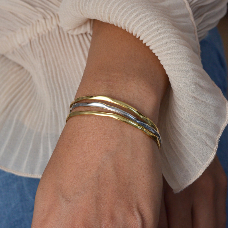 Liquid Gold Stackable Bangle | Gold