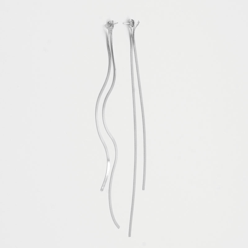 Ripple Duster Earrings | Silver