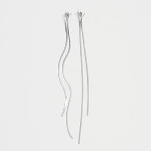 Ripple Duster Earrings | Silver