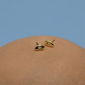 Evil Eye Studs | Gold