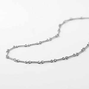 Twist link Necklace | Silver