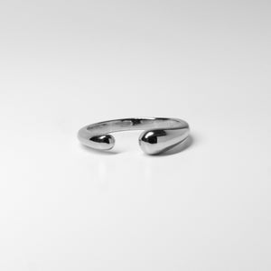 Double Droplet Ring - Silver