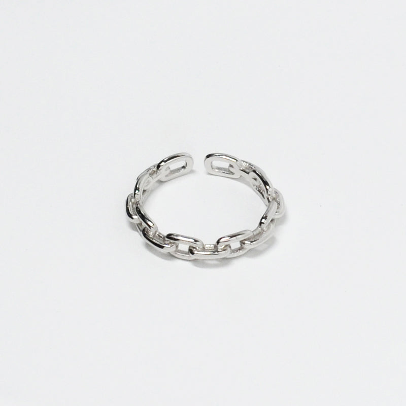Linked Band Ring - Silver