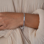 Herringbone Double Chain Bracelet - Silver