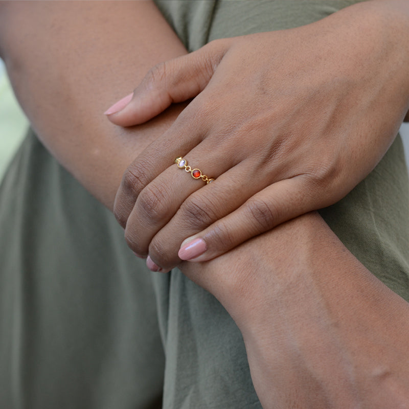 Candy link Chain Ring - Gold