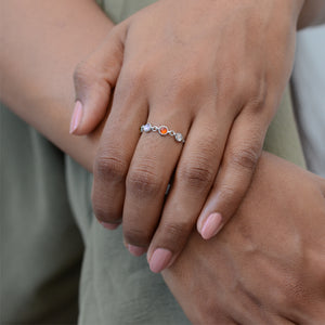 Candy link Chain Ring - Silver