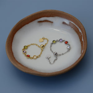 Candy link Chain Ring - Silver