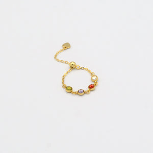 Candy link Chain Ring - Gold