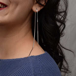 Ripple Duster Earrings | Silver