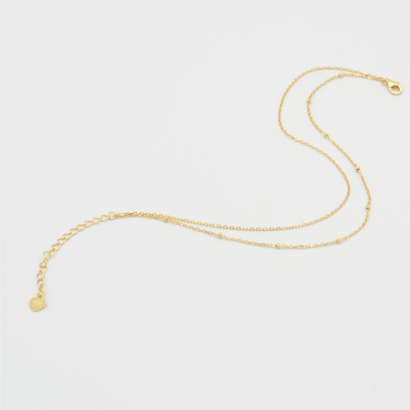 Double chain Anklet - Gold