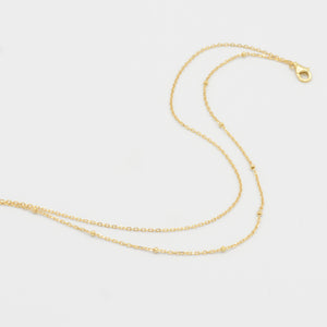 Double chain Anklet - Gold