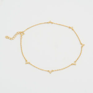 Triangle drop Anklet | Gold