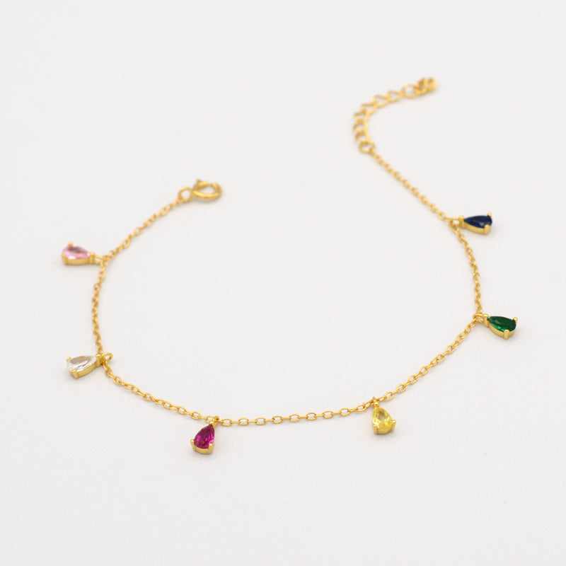 
            
                Load image into Gallery viewer, Dangling Candy Chain Bracelet - Gold
            
        