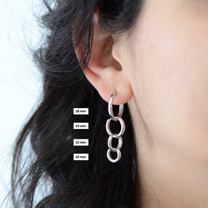 Infinity Loop Hoop | Silver