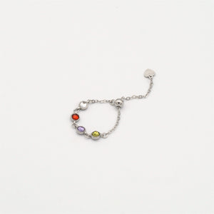 Candy link Chain Ring - Silver